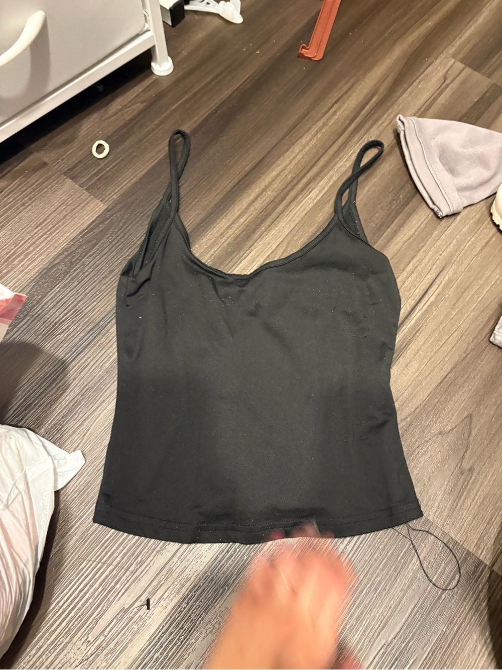 SHEIN Black Slim Spaghetti Strap Camisole